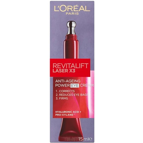 L'Oréal Paris Revitalift Laser X3 krem pod oczy, 15 ml