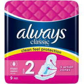 Always Classic Standard Maxi podpaski intymne 9 sztuk