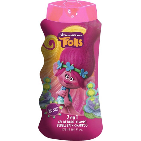 Trollové sprchový a koupelový gel pro děti 475 ml