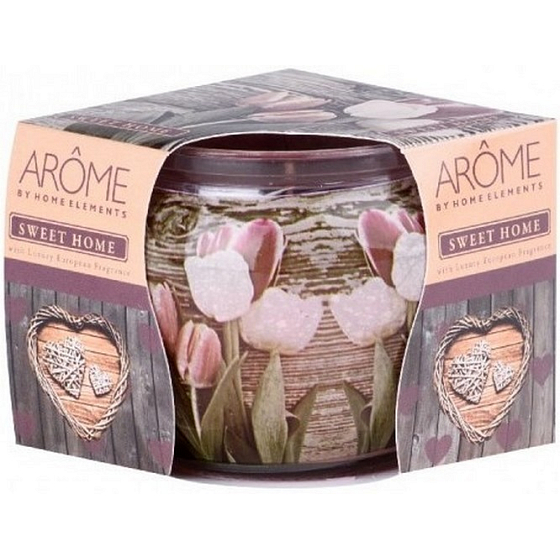Home Elements Sweet Home - Sladký domov vonná svíčka ve skle 85 g