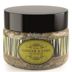Somerset Toiletry Imbir, Limetka i Liście oliwne relaksująca sól do kąpieli 550 g