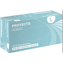 Sempermed Protects Hygienic Vinyl clear Rukavice jednorázové, bez pudru, čiré, vinylové, velikost L, box 100 kusů