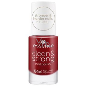 Essence Clean & Strong lak na nehty 05 Loud Poppy 8 ml