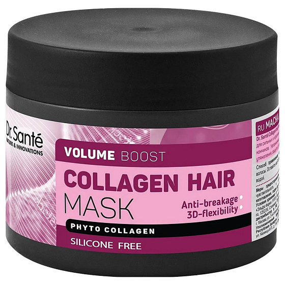 Dr. Santé Collagen Hair Volume Boost maska do zniszczonych, suchych włosów i włosów bez objętości 300 ml