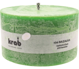 Krab Bazylia repelentna świeczka rustykalna, pali się 45 godzin, 80 x 140 x 140 mm 1 000 g