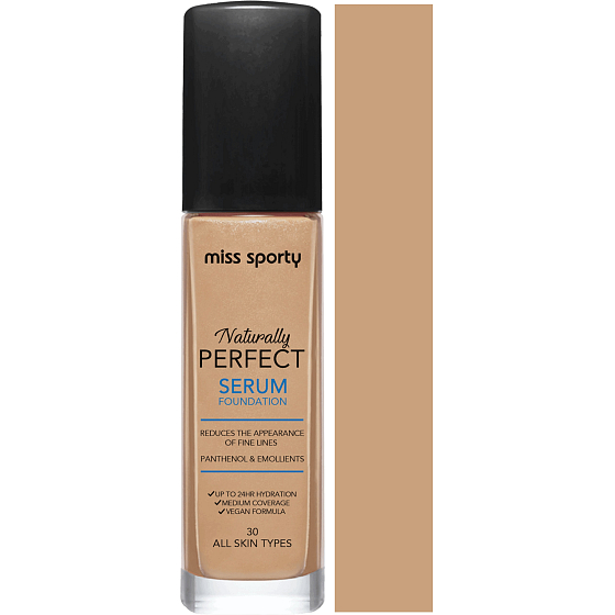Miss Sporty Naturally Perfect Serum nawilżający podkład w serum 30 30 ml