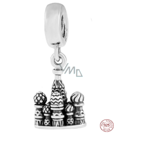 Zawieszka ze srebra 925 Moskiewski Sobór Wasyla Błogosławionego, charms do bransoletki podróżniczej Zawieszka ze srebra 925 Moskiewski Sobór Wasyla Błogosławionego, charms do bransoletki podróżniczej