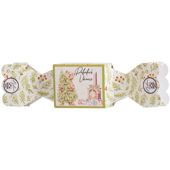 Bohemia Gifts Pohodové Vánoce ručně vyráběné toaletní mýdlo s glycerinem bonbon 30 g