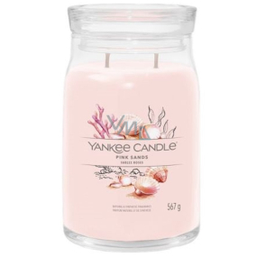 Yankee Candle Pink Sands - Růžowe piaski vonna świeczka Signature Tumbler duża szklana 2 knoty 567 g