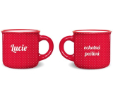 Niekupiony imienny mini kubek Lucie 100 ml