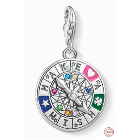 Charm Srebrna 925 Kolo osudu - Wieczny krąg życia, humbrowy zapięcie zawieszka na bransoletkę symbol Charm Srebrna 925 Kolo osudu - Wieczny krąg życia, humbrowy zapięcie zawieszka na bransoletkę symbol