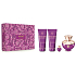 Versace Dylan Purple woda perfumowana 100 ml + mleczko do ciała 100 ml + żel pod prysznic 100 ml + miniatura wody perfumowanej 5 ml, zestaw prezentowy dla kobiet