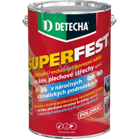Detecha Superfest podkład i wierzchnia farba na metal, czerwonobrązowa, 5 kg