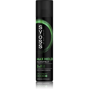 Syoss Max Hold Lak na vlasy pro mega silną fixację 5, 300 ml