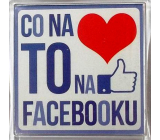 Nekupto Wesołe magnesy Co na sercu to na facebooku 6 x 6 cm