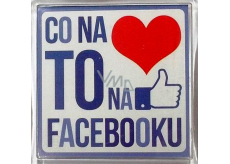 Nekupto Wesołe magnesy Co na sercu to na facebooku 6 x 6 cm