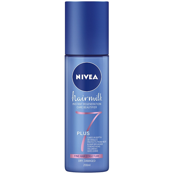 Nivea Hairmilk 7plus bezoplachový kondicionér pro jemné vlasy 200 ml