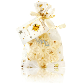 Moje Dárkové mýdlo Vločka s vůní vanilky v organze 35 g Moje Dárkové mýdlo Vločka s vůní vanilky v organze 35 g