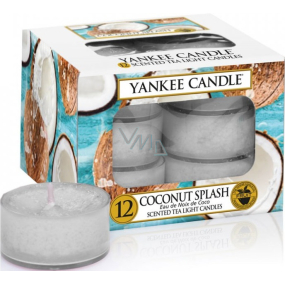 Yankee Candle Coconut Splash - Kokosowe oświetlenie zapachowa świeczka 12 x 9,8 g