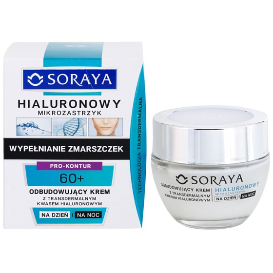 Soraya Hyaluronic Micro-Injection 60+ obnovující krém s transdermální kyselinou hyaluronovou na den/noc 50 ml