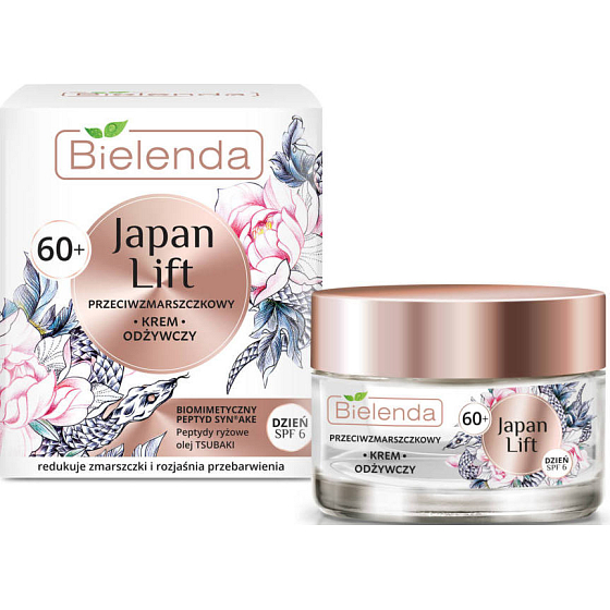 Bielenda Japan Lift 60+ SPF 6 výživový pleťový krém proti vráskám 50 ml