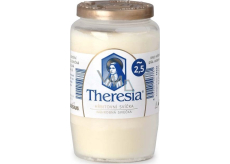 Bolsius Theresia świeczka cmentarna z wieczkiem kompozytowa biała, czas palenia 58 godzin 155 g