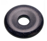 Goldstone niebieski Awentur Donut 30 mm, kamień ambicji