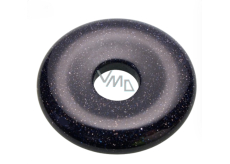 Goldstone niebieski Awentur Donut 30 mm, kamień ambicji
