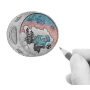 Charm Sterlingové stříbro 925 Zasněžená kouzelná země, korálek na náramek Vánoce