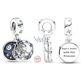 Charm Srebrny 925 Marvel Star Wars Księżniczka Leia 2w1, zawieszka na bransoletkę