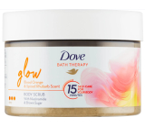 Dove Glow peeling do ciała z wnętrzem czerwonej pomarańczy i rabarbaru 295 ml