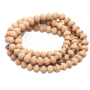 Lotus Bodhi Mala, přírodní lotosový náhrdelník 108 + 6 buddhistických modlitebních korálků 9,5 mm - mír, požehnání