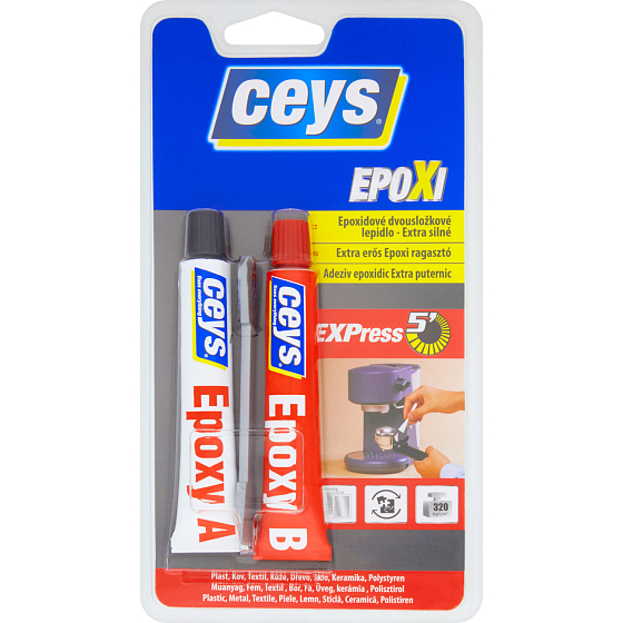 Ceys Epoxi szybko utwardzający dwuskładnikowy klej, 15 + 15 ml