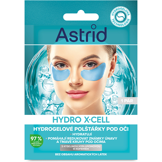 Astrid Hydro X-Cell poduszki pod oczy, 2 szt.