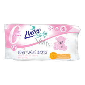 Linteo Baby Miesiącek lekarński wilgotne chusteczki dla dzieci 24 sztuki