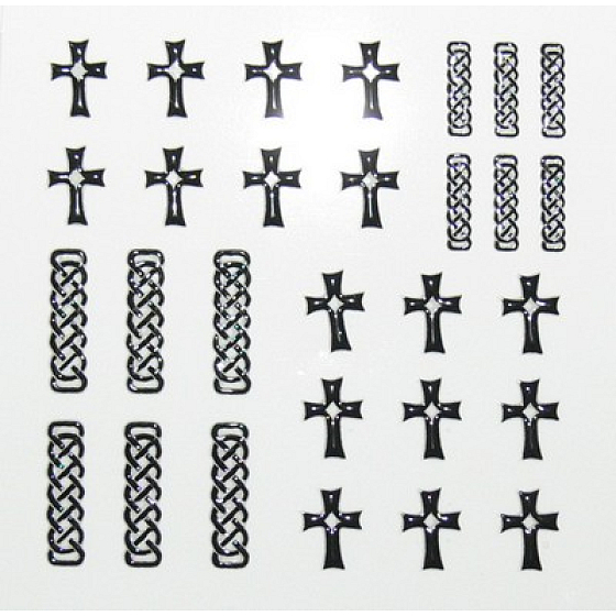 Absolute Cosmetics Nail Art samolepicí nálepky na nehty NT005 1 aršík