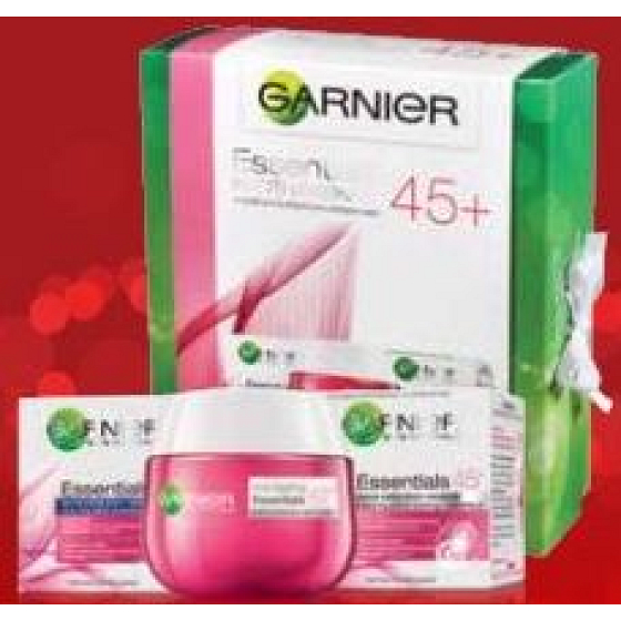Garnier Essentials 45+ denní krém 50 ml + noční krém 50 ml, kosmetická sada