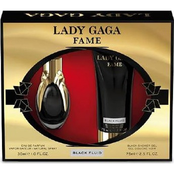 Lady Gaga Fame parfémovaná voda 30 ml + sprchový gel 75 ml, dárková sada