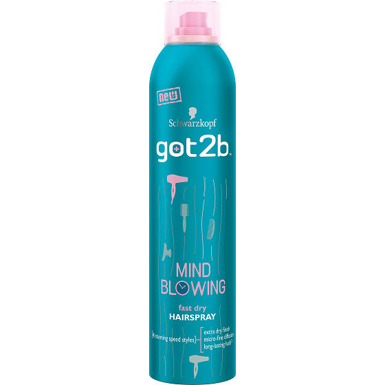Got2b Mind Blowing Fast Dry Rychleschnoucí lak na vlasy 300 ml