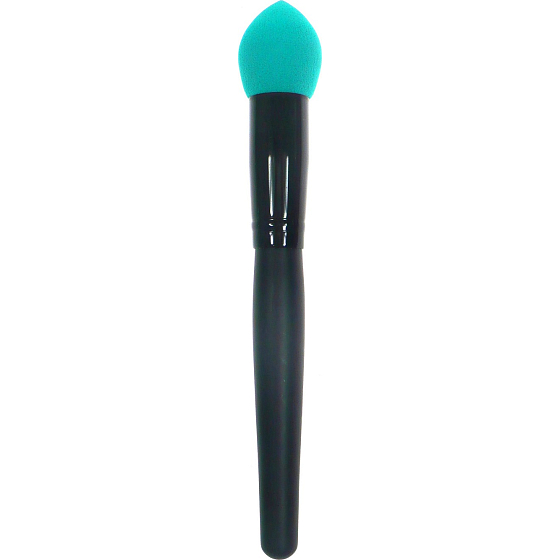 Kosmetický štětec na make-up tyrkysový 18 cm