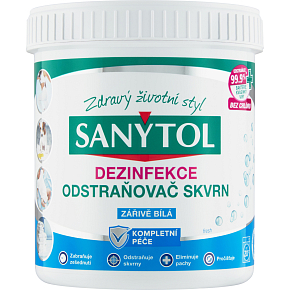 Sanytol dezynfekujący usuwacz plam na białe pranie, promienna biel, 450 g