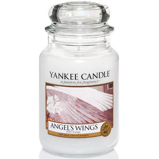 Yankee Candle Angels Wings - Andělská křídla vonná svíčka Classic velká sklo 623 g