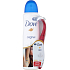 Dove Original antiperspirant deodorant sprej pro ženy 150 ml + holicí strojek se 3 břity, duopack