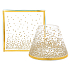 Yankee Candle Holiday Sparkles stínítko malé + talíř malý na svíčku malou Classic 8 x 9 cm (stínítko), 9 x 9 cm (talíř)