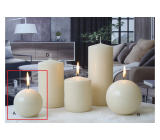 Lima Ice pastel świeczka creme kula 80 mm 1 sztuka