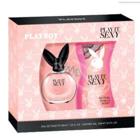 Playboy Play It Sexy toaletní voda pro ženy 40 ml + sprchový gel 250 ml, dárková sada