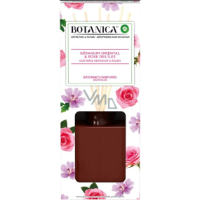 Air Wick Botanica Exotická růže a africká pelargónie vonné tyčinky osvěžovač vzduchu 80 ml Air Wick Botanica Exotická růže a africká pelargónie vonné tyčinky osvěžovač vzduchu 80 ml