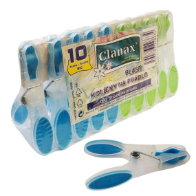 Clanax Big Klipsy do prádla plastové 10 kusů