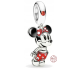 Zawieszka Srebrna 925 Disney Myszka Minnie Mouse, Charms do Bransoletki Film