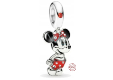 Zawieszka Srebrna 925 Disney Myszka Minnie Mouse, Charms do Bransoletki Film